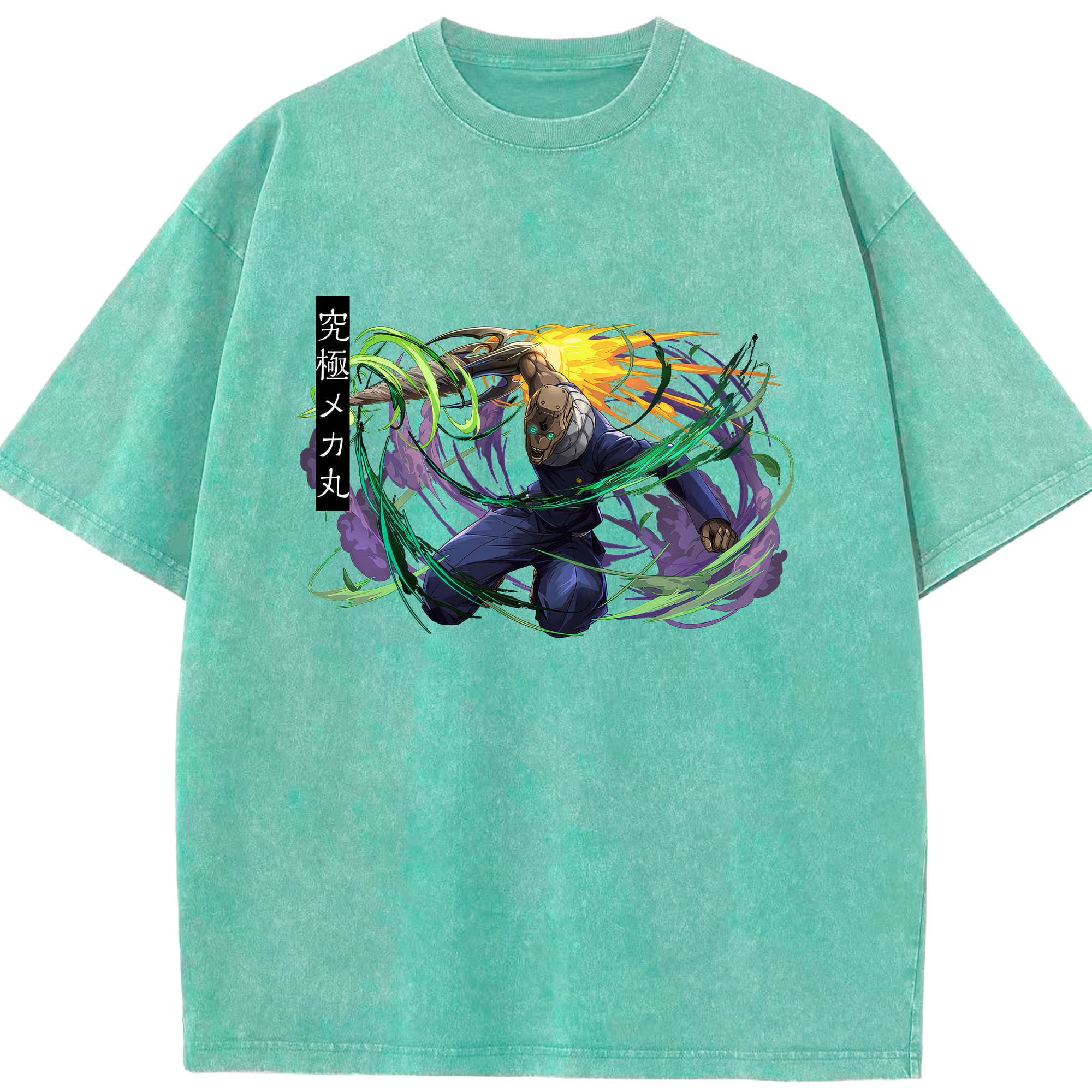 （画像用） 呪術廻戦 Jujutsu Kaisen 綿100% ヴィンテージ風 半袖Tシャツ（フロントプリント）